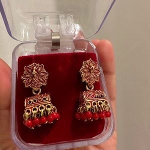 women’s multicolored faceted rhinestone dangle earrings